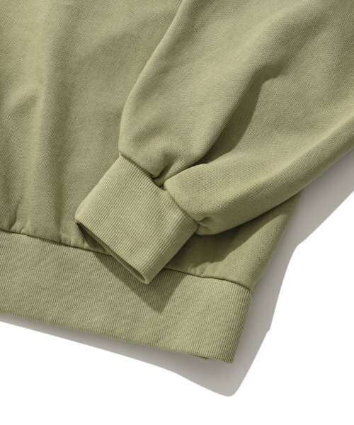 suade（スエード）の「WASHED LOGO CREWNECK [PIGMENT KHAKI]（スウェット・レディース・その他・MEDIUM/X-LARGE/LARGE）」の5枚目の写真
