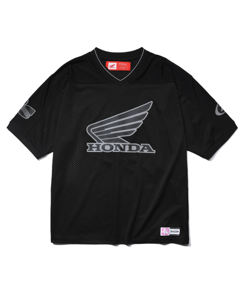 PHYPS MOTORCYCLE(フィップスモーターサイクル)の「Original Wing logo Mesh T-shirt Black(Tシャツ/カットソー・メンズ・その他・LARGE/MEDIUM/SMALL/X-LARGE)」の2枚目の写真