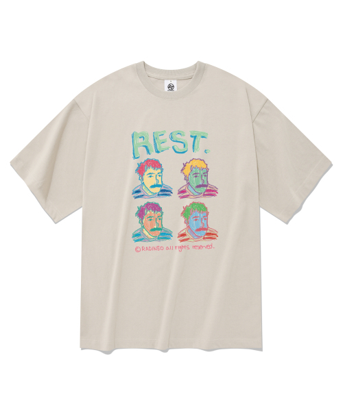 RADINEO(ラディネオ)の「レスト 半袖Tシャツ ベージュ(Tシャツ/カットソー・メンズ・その他・SMALL/MEDIUM/LARGE/X-LARGE)」の1枚目の写真