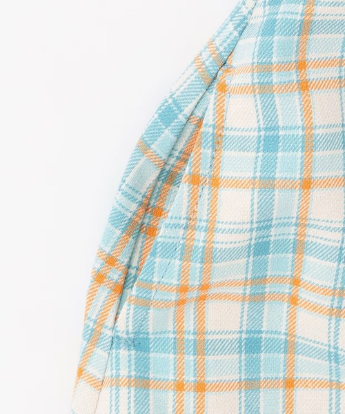 KP（ケーピー）の「先染チェック×起毛テレコ ワンピース（ワンピース・キッズ・レッド/サックスブルー・80ｃｍ/90cm/100cm）」の17枚目の写真
