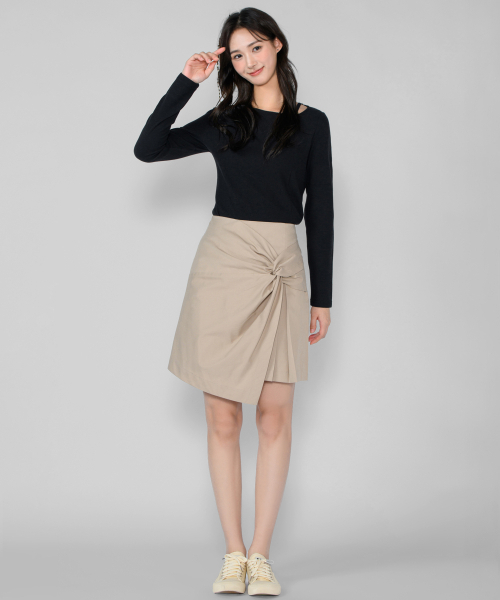HYEYEONG KIM(ヘヨン キム)の「コットンインターレーススカート - ベージュ(スカート・レディース・その他・SMALL/MEDIUM/LARGE)」の1枚目の写真