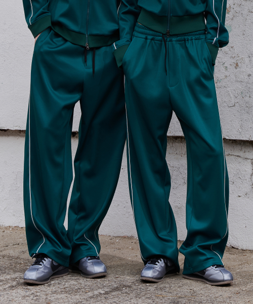 Sideline Wide Track Pants Green GA5550 GN