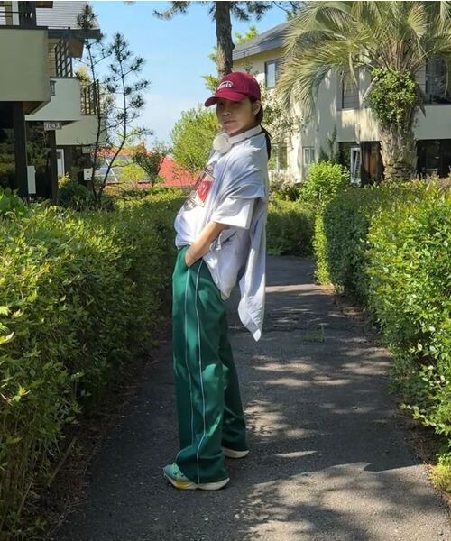 GALEX（ギャレックス）の「サイドラインワイドトラックパンツグリーンGA5550 GN（スウェットパンツ・メンズ・その他・SMALL/MEDIUM/LARGE）」の11枚目の写真