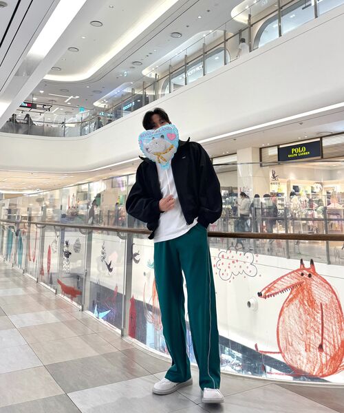 GALEX（ギャレックス）の「サイドラインワイドトラックパンツグリーンGA5550 GN（スウェットパンツ・メンズ・その他・SMALL/MEDIUM/LARGE）」の5枚目の写真