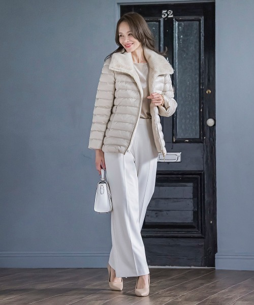 セール】襟ファーダウン（ダウンジャケット/コート）｜Viaggio Blu