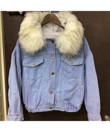 【Blss】【Bling Leads】フェイクファーGジャンパーカー