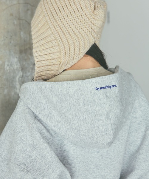 niko and...（ニコアンド）の「エアバルーンWジップパーカー（パーカー・レディース・ライトグリーン/ブラウン/チャコール/グレー・MEDIUM/LARGE）」の12枚目の写真