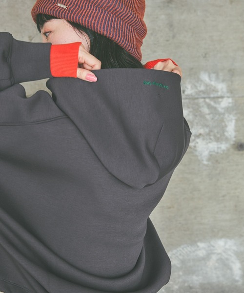 niko and...（ニコアンド）の「エアバルーンWジップパーカー（パーカー・レディース・ライトグリーン/ブラウン/チャコール/グレー・MEDIUM/LARGE）」の17枚目の写真