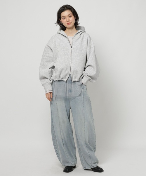 niko and...（ニコアンド）の「エアバルーンWジップパーカー（パーカー・レディース・ライトグリーン/ブラウン/チャコール/グレー・MEDIUM/LARGE）」の18枚目の写真