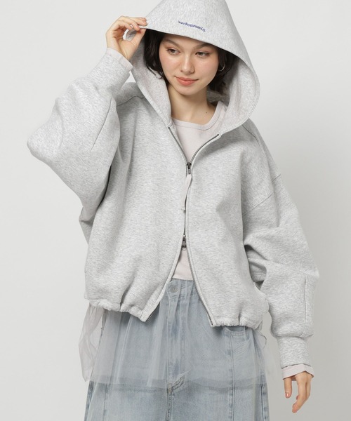 niko and...（ニコアンド）の「エアバルーンWジップパーカー（パーカー・レディース・ライトグリーン/ブラウン/チャコール/グレー・MEDIUM/LARGE）」の21枚目の写真