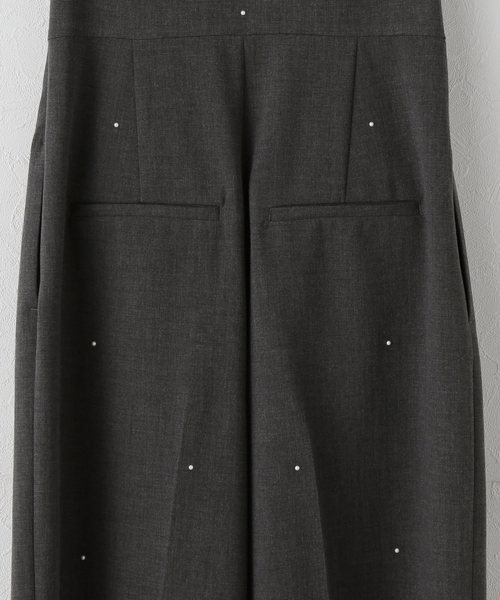 U by SPICK&SPAN（ユーバイスピックアンドスパン）の「ベアオールインワン（ワンピース・レディース・チャコールグレー/ネイビー・38/36）」の4枚目の写真