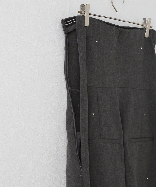 U by SPICK&SPAN（ユーバイスピックアンドスパン）の「ベアオールインワン（ワンピース・レディース・チャコールグレー/ネイビー・38/36）」の6枚目の写真