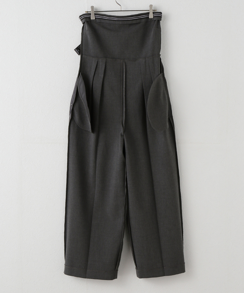 U by SPICK&SPAN（ユーバイスピックアンドスパン）の「ベアオールインワン（ワンピース・レディース・チャコールグレー/ネイビー・38/36）」の7枚目の写真