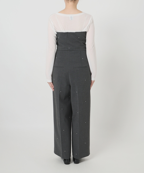 U by SPICK&SPAN（ユーバイスピックアンドスパン）の「ベアオールインワン（ワンピース・レディース・チャコールグレー/ネイビー・38/36）」の14枚目の写真