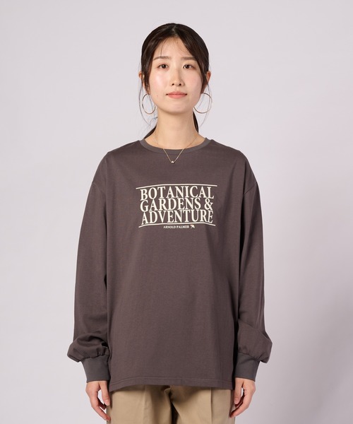 Arnold Palmer(アーノルドパーマー)の「ロゴグラフィック ロングスリーブTシャツ(Tシャツ/カットソー・レディース・ベージュ/ホワイト/チャコールグレー・L/M/S)」の18枚目の写真