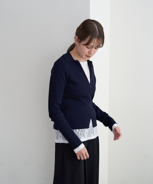 SHENERY（シーナリー）の「レースプルオーバー（Tシャツ/カットソー・レディース・ホワイト/ベージュ/ブラック・FREE）」の4枚目の写真