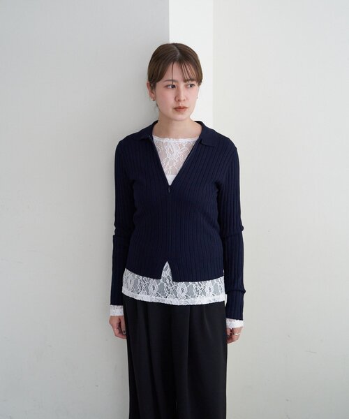 SHENERY（シーナリー）の「レースプルオーバー（Tシャツ/カットソー・レディース・ホワイト/ベージュ/ブラック・FREE）」の5枚目の写真