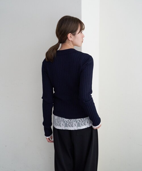 SHENERY（シーナリー）の「レースプルオーバー（Tシャツ/カットソー・レディース・ホワイト/ベージュ/ブラック・FREE）」の6枚目の写真