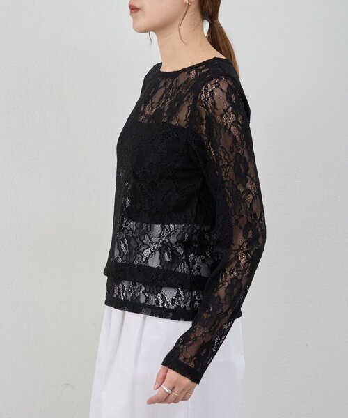 SHENERY（シーナリー）の「レースプルオーバー（Tシャツ/カットソー・レディース・ホワイト/ベージュ/ブラック・FREE）」の20枚目の写真