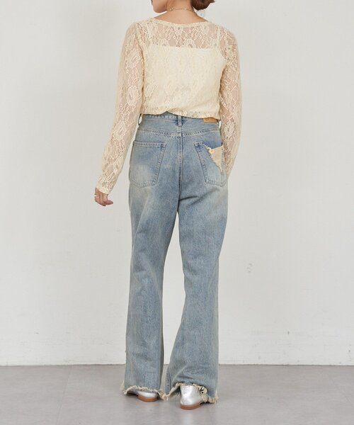 SHENERY（シーナリー）の「レースプルオーバー（Tシャツ/カットソー・レディース・ホワイト/ベージュ/ブラック・FREE）」の22枚目の写真