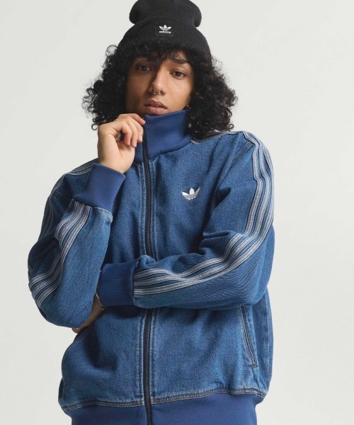 adidas /アディダス】 ADICOLOR DENIM FIREBIRD TRACK TOP/ アディ