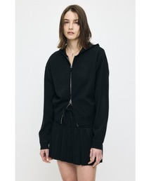 ZIP UP パーカー & PLEATED ミニスカート