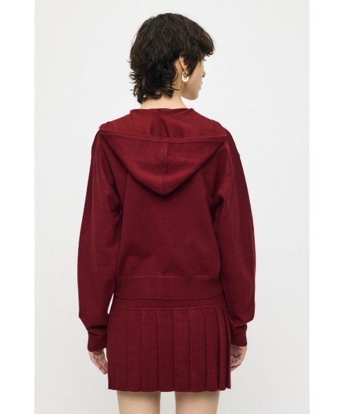 MOUSSY(マウジー)の「ZIP UP パーカー & PLEATED ミニスカート(ワンピース・レディース・杢グレー/ブラック/バーガンディー・1/2)」の14枚目の写真
