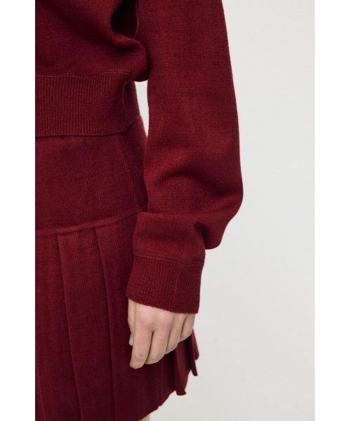 MOUSSY(マウジー)の「ZIP UP パーカー & PLEATED ミニスカート(ワンピース・レディース・杢グレー/ブラック/バーガンディー・1/2)」の18枚目の写真