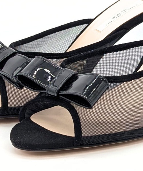 SEVEN TWELVE THIRTY(セヴントゥエルヴサーティー)の「LovelyWalk チュールリボンミュール(サンダル・レディース・レッド/ブラック/イエロー系その他/シルバー・22cm/22.5cm/23cm/23.5cm/24cm/24.5cm)」の15枚目の写真
