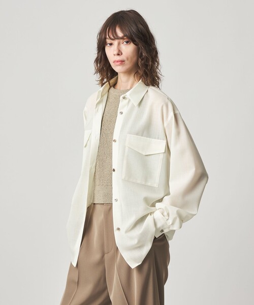 Steven Alan（スティーブンアラン）の「＜Steven Alan＞レギュラーカラー シャツ（シャツ/ブラウス・レディース・オフホワイト/モカ・M/S）」の6枚目の写真