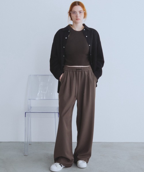 Auntie Rosa Holiday（アンティローザホリデー）の「イージースラックスパンツ / サイズ展開あり（スラックス・レディース・ブラウン/ブラック/グレー・SMALL/MEDIUM）」の8枚目の写真