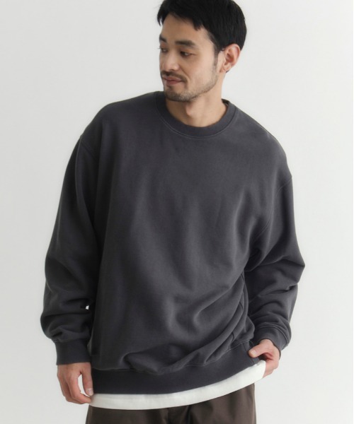 セール】【BACK NUMBER】ピグメント加工クルーネックトレーナー