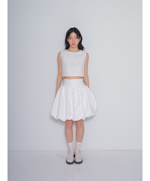 BOMNAL BOUTIQUE（ボムナルブティック）の「クローバースカート_ホワイト（スカート・レディース・その他・SMALL/MEDIUM）」の2枚目の写真