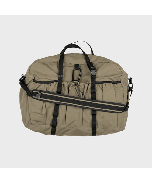 MMOGARDEN(エメモガーデン)の「mmo boston bag 095 nylon twill (3colors)(メッセンジャーバッグ・メンズ・カーキ/オレンジ/ダークネイビー・FREE)」の2枚目の写真