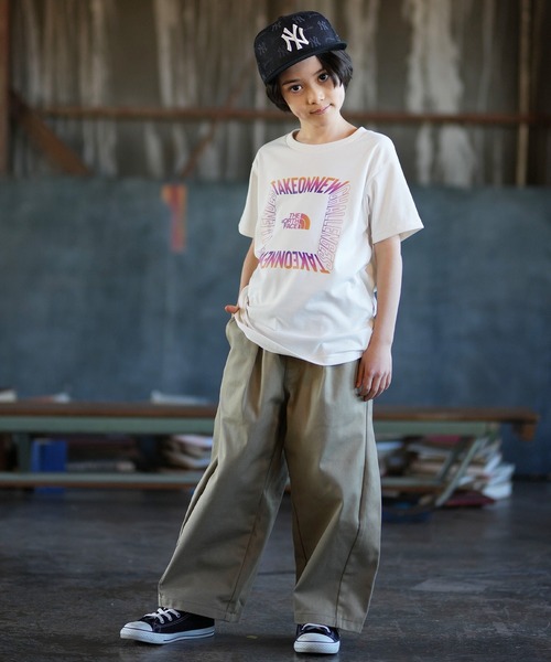 THE NORTH FACE（ザノースフェイス）の「THE NORTH FACE ザ・ノース・フェイス 半袖 Tシャツ キッズ ジュニア 子供 NTJ32607（Tシャツ/カットソー・キッズ・ブラック/オフホワイト・130cm/160cm/150cm/140cm）」の5枚目の写真