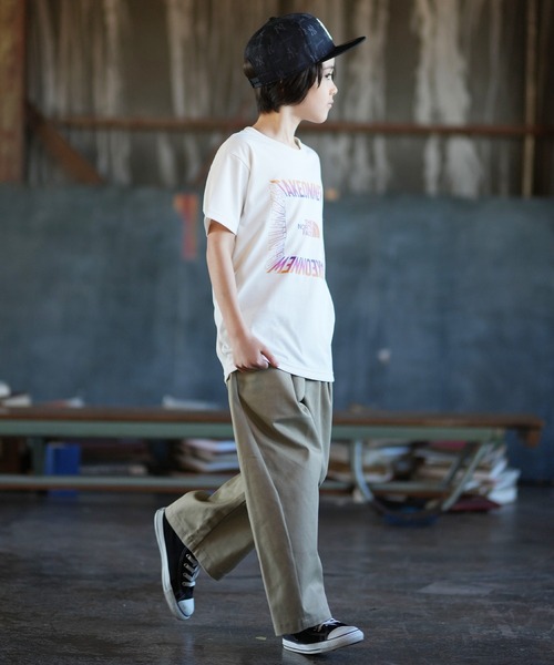 THE NORTH FACE（ザノースフェイス）の「THE NORTH FACE ザ・ノース・フェイス 半袖 Tシャツ キッズ ジュニア 子供 NTJ32607（Tシャツ/カットソー・キッズ・ブラック/オフホワイト・130cm/160cm/150cm/140cm）」の8枚目の写真