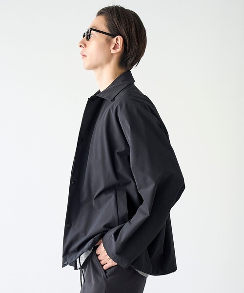 coen(コーエン)の「ストレッチテックナイロンカバーオール【ストレッチ、はっ水、耐摩耗性、UVカット】(カバーオール・メンズ・ブラック/ベージュ/オリーブ/ダークグレー・S/M/L/XL)」の5枚目の写真