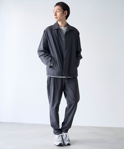 coen(コーエン)の「ストレッチテックナイロンカバーオール【ストレッチ、はっ水、耐摩耗性、UVカット】(カバーオール・メンズ・ブラック/ベージュ/オリーブ/ダークグレー・S/M/L/XL)」の7枚目の写真