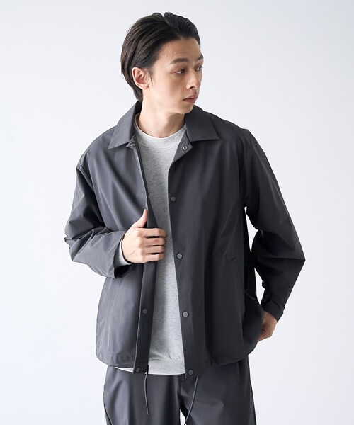 coen(コーエン)の「ストレッチテックナイロンカバーオール【ストレッチ、はっ水、耐摩耗性、UVカット】(カバーオール・メンズ・ブラック/ベージュ/オリーブ/ダークグレー・S/M/L/XL)」の9枚目の写真