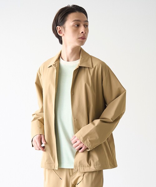 coen(コーエン)の「ストレッチテックナイロンカバーオール【ストレッチ、はっ水、耐摩耗性、UVカット】(カバーオール・メンズ・ブラック/ベージュ/オリーブ/ダークグレー・S/M/L/XL)」の15枚目の写真