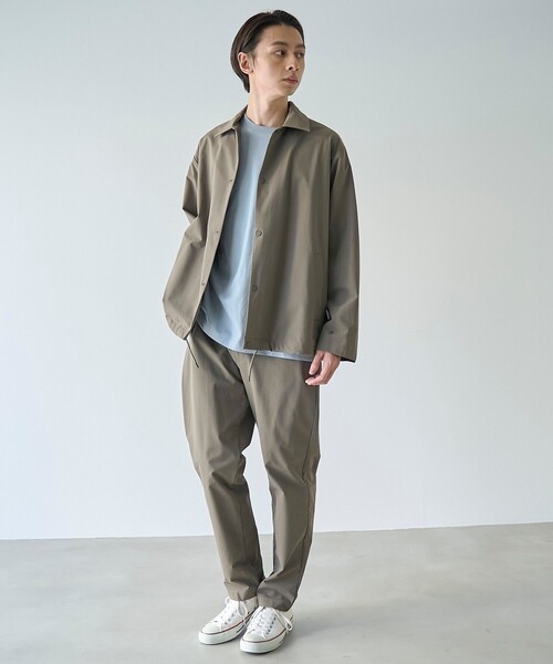 coen(コーエン)の「ストレッチテックナイロンカバーオール【ストレッチ、はっ水、耐摩耗性、UVカット】(カバーオール・メンズ・ブラック/ベージュ/オリーブ/ダークグレー・S/M/L/XL)」の17枚目の写真