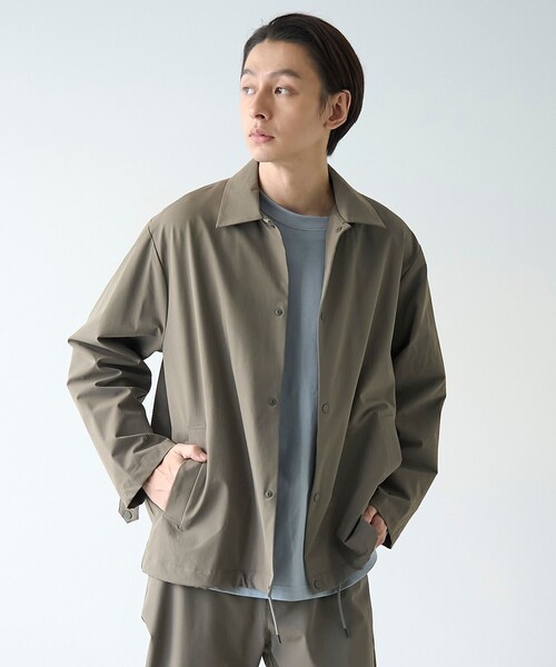 coen(コーエン)の「ストレッチテックナイロンカバーオール【ストレッチ、はっ水、耐摩耗性、UVカット】(カバーオール・メンズ・ブラック/ベージュ/オリーブ/ダークグレー・S/M/L/XL)」の19枚目の写真