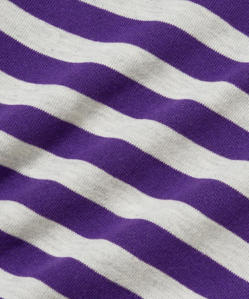 BROWNBREATH（ブラウンブレス）の「W STRIPE TAG CROP HOODIE - PURPLE/OATMEAL（パーカー・レディース・その他・S/M）」の7枚目の写真