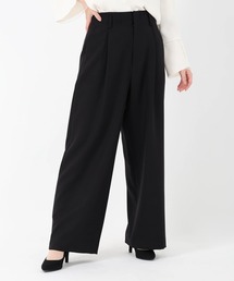 STRAWBERRY-FIELDS | パウダーツイル_タックストレートパンツ(スラックス)