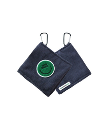 MONBIRDIE GOLF（モンバーディーゴルフ）の「スマイルスクエアゴルフボールタオル NAVY（スポーツグッズ）」