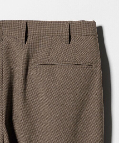 green label relaxing(グリーンレーベルリラクシング)の「A+ TWPU チドリ スリム セットアップ パンツ スラックス -ウォッシャブル・ストレッチ・ウエストアジャスター-(スーツパンツ・メンズ・ブラウン系・XXL/M/XL/L/S)」の14枚目の写真