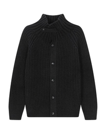 MAISON MASTER（メゾン マスター）の「ハイネックカーディガン ブラック(black)（カーディガン/ボレロ）」