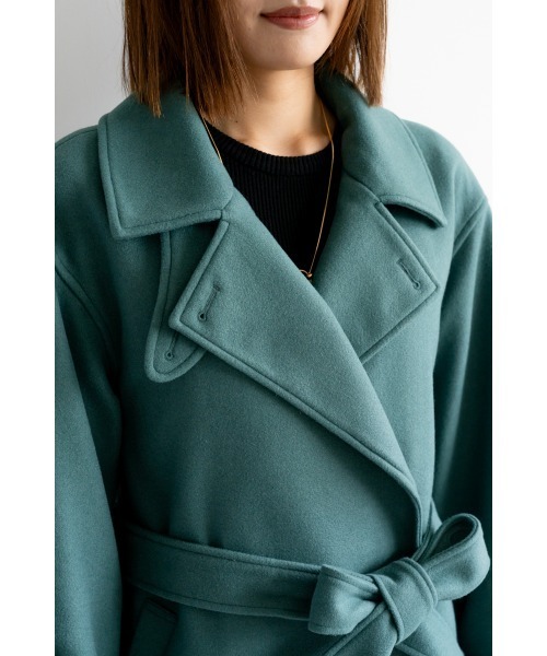 M.deux（エムドゥ）の「3wayウールライクロングコート（テーラードジャケット・レディース・ブラウン・MEDIUM）」の6枚目の写真