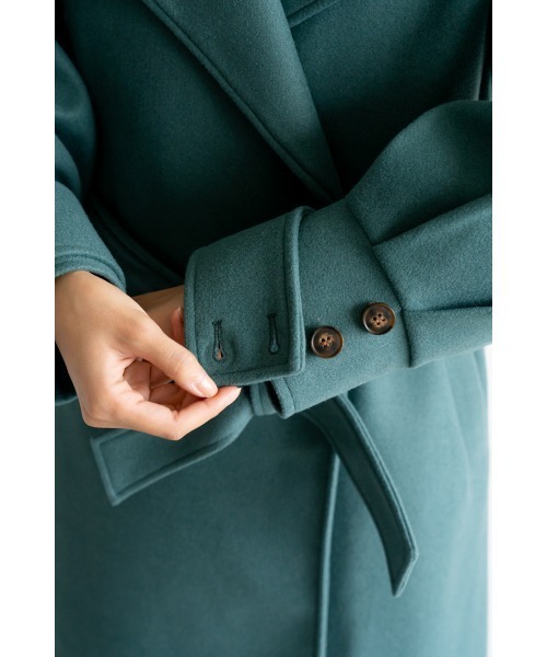 M.deux（エムドゥ）の「3wayウールライクロングコート（テーラードジャケット・レディース・ブラウン・MEDIUM）」の9枚目の写真