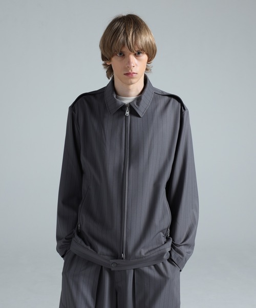 Y-3 REFINED WOOL BLOUSON　ブルゾンジャケット　XSサイズ Y-3 PINSTRIPE REFINED WOOL UT BLOUSON（ブルゾン）｜Y-3（ワイスリー